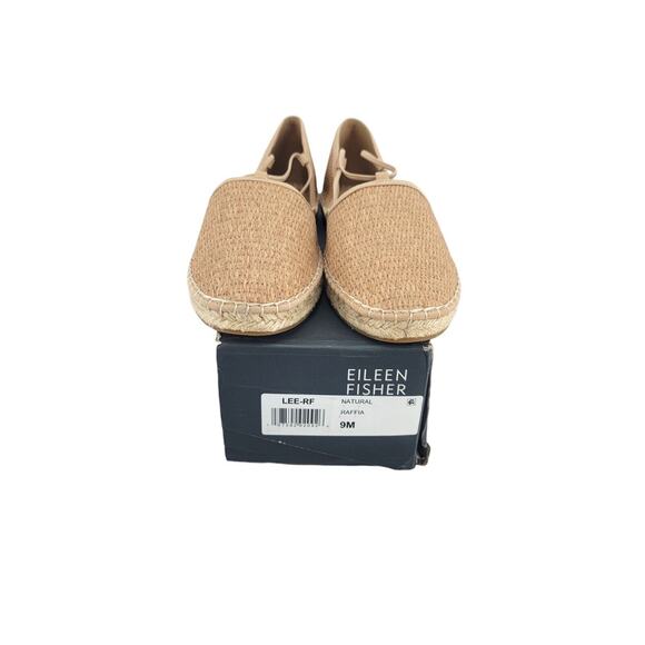 Eileen‎ Fisher Raffia Espadrilles Flats 9M Coastal Boho Resort Chic - Picture 5 of 5